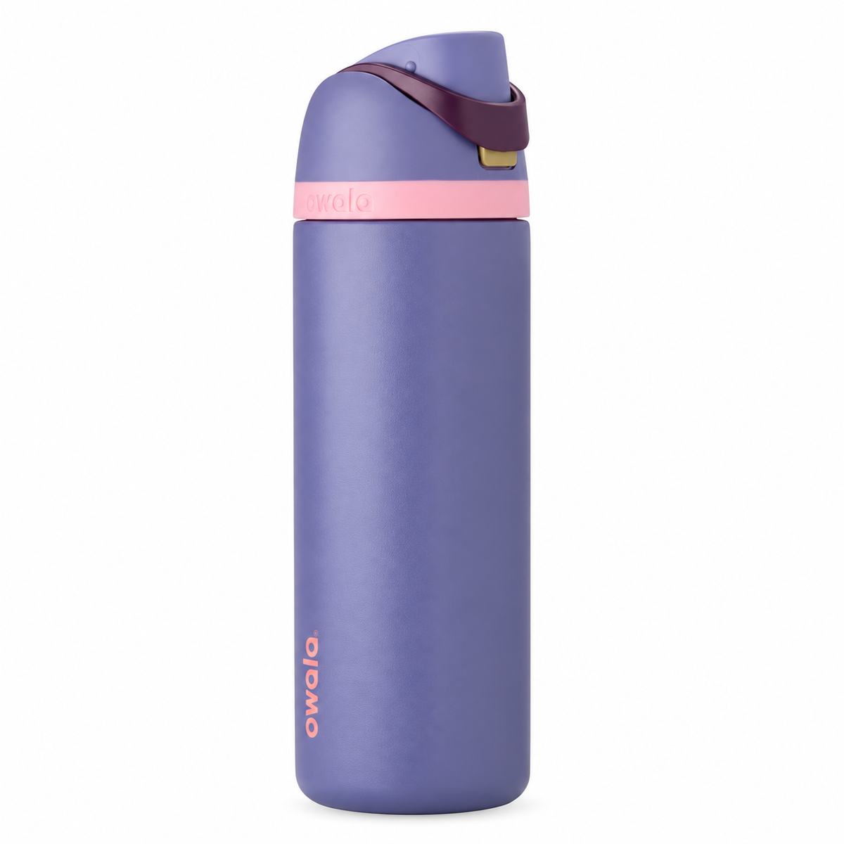 Personalized laser engraved Owala 24oz FreeSip Water Bottle in Blue Jay, custom name gift