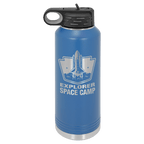 Personalized laser engraved Polar Camel 40oz Water Bottle in Royal Blue, custom name gift