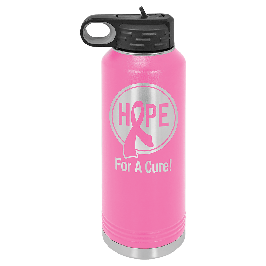 Personalized laser engraved Polar Camel 40oz Water Bottle in Pink, custom name gift