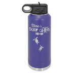 Personalized laser engraved Polar Camel 40oz Water Bottle in Purple, custom name gift