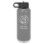 Personalized laser engraved Polar Camel 40oz Water Bottle in Gray, custom name gift