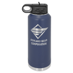 Personalized laser engraved Polar Camel 40oz Water Bottle in Navy, custom name gift