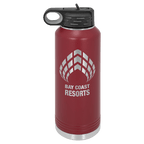 Personalized laser engraved Polar Camel 40oz Water Bottle in Maroon, custom name gift