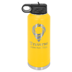 Personalized laser engraved Polar Camel 40oz Water Bottle in Yellow, custom name gift