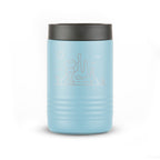 Personalized laser engraved Polar Camel 12oz Can Cooler in Light Blue, custom name gift