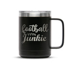 Personalized laser engraved Polar Camel 15oz Coffee Mug in Black, custom name gift