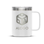 Personalized laser engraved Polar Camel 15oz Coffee Mug in White, custom name gift