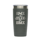 Personalized laser engraved Polar Camel 20oz Tumbler in Dark Gray, custom name gift