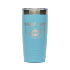 Personalized laser engraved Polar Camel 20oz Tumbler in Light Blue, custom name gift