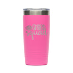 Personalized laser engraved Polar Camel 20oz Tumbler in Pink, custom name gift