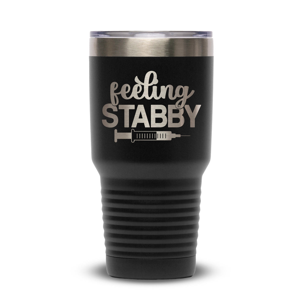 Personalized laser engraved Polar Camel 30oz Tumbler in Black, custom name gift