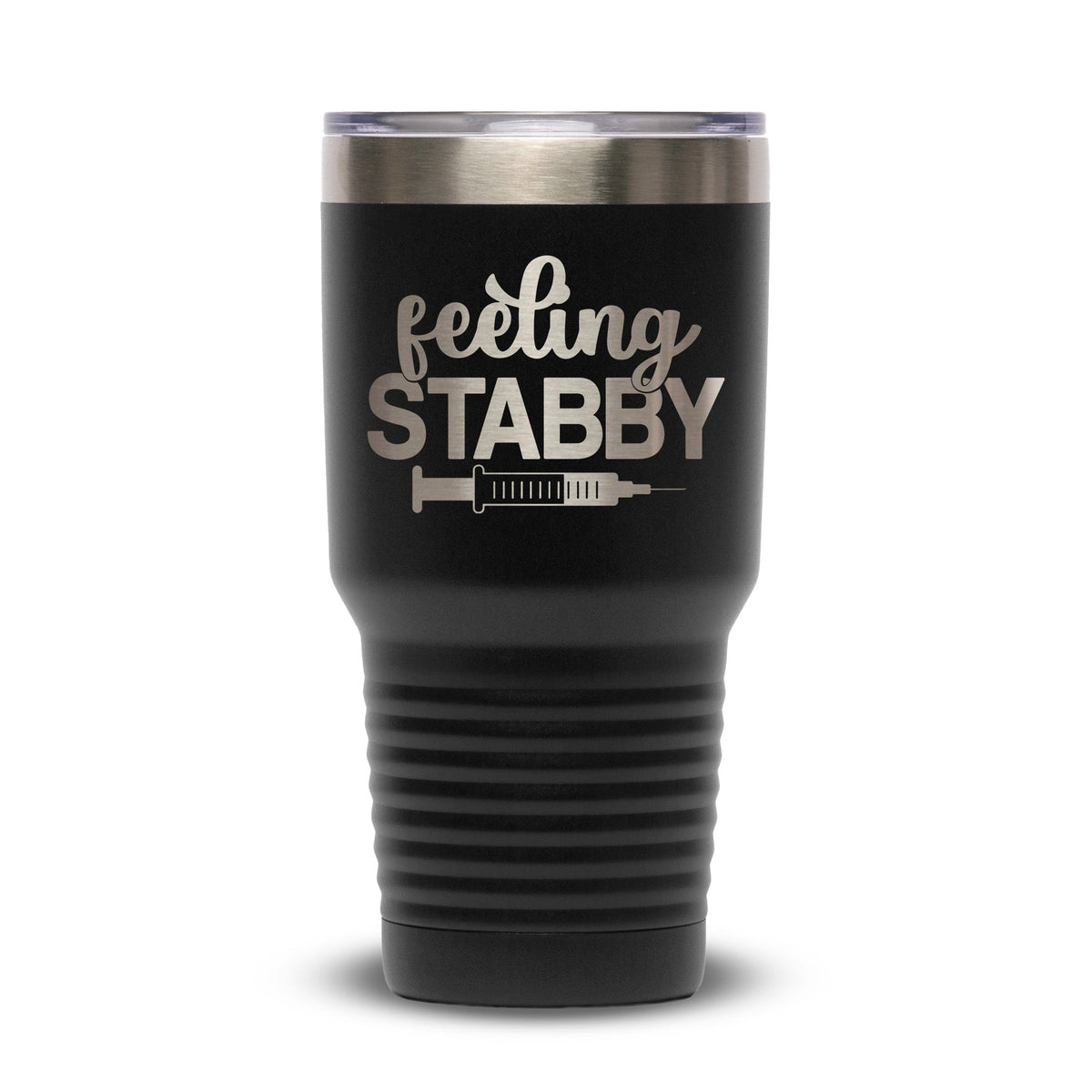 Personalized laser engraved Polar Camel 30oz Tumbler in Black, custom name gift