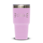 Personalized laser engraved Polar Camel 30oz Tumbler in Light Purple, custom name gift
