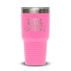 Personalized laser engraved Polar Camel 30oz Tumbler in Pink, custom name gift