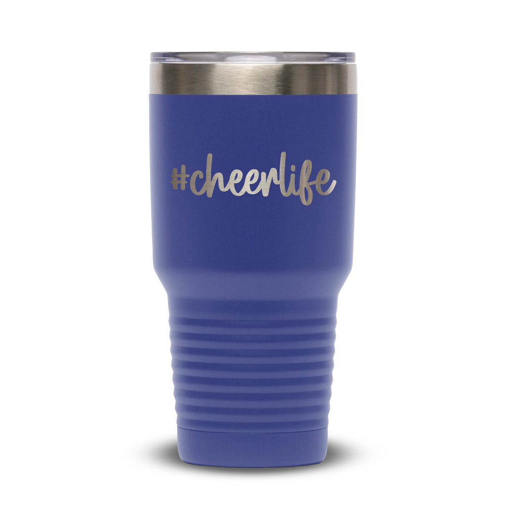 Personalized laser engraved Polar Camel 30oz Tumbler in Purple, custom name gift