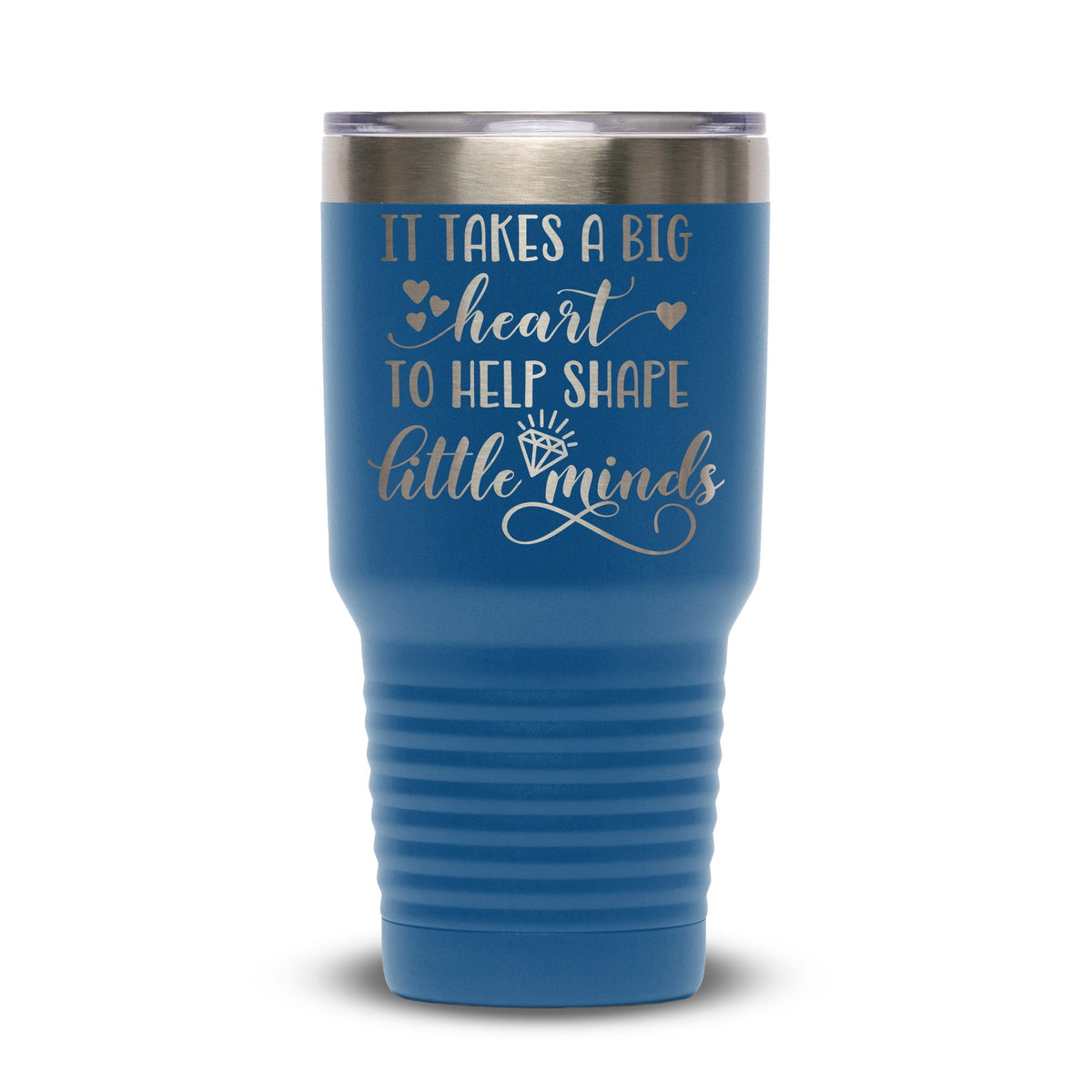Personalized laser engraved Polar Camel 30oz Tumbler in Royal Blue, custom name gift