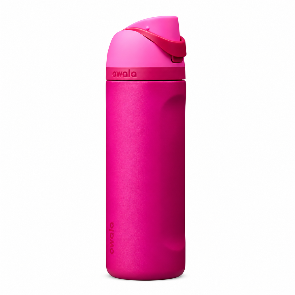 Personalized laser engraved Owala 24oz and 32oz FreeSip Water Bottle in Read My Lips, custom name gift