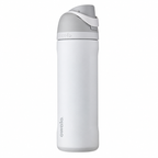 Personalized laser engraved Owala 24oz and 32oz FreeSip Water Bottle in Shy Marshmallow, custom name gift
