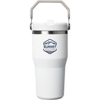 Personalized laser engraved Stanley 20oz IceFlow 2.0 Tumbler in Frost, custom name gift