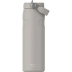 Personalized laser engraved Stanley 24oz IceFlow AeroLight Bottle in Ash, custom name gift