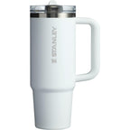 Personalized laser engraved Stanley 30oz Quencher ProTour Tumbler in Frost, custom name gift