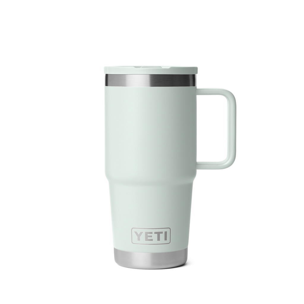Personalized laser engraved YETI 20oz Rambler Travel Straw Mug in Ridgeline, custom name gift
