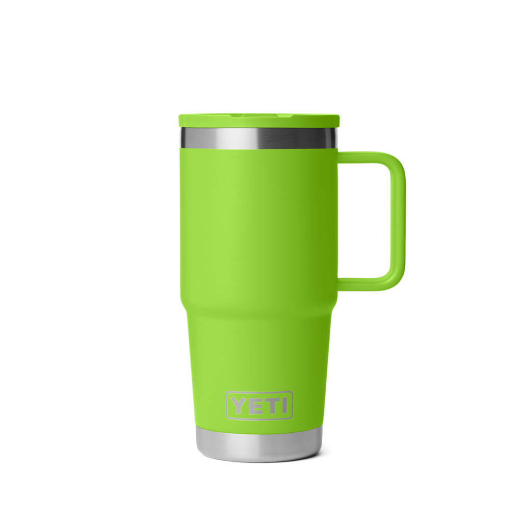Personalized laser engraved YETI 20oz Rambler Travel Straw Mug in Venom, custom name gift