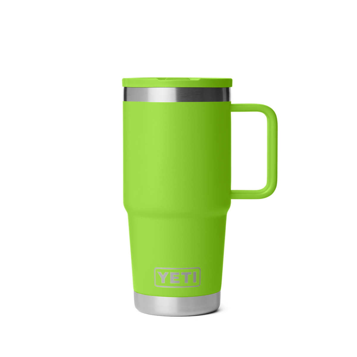 Personalized laser engraved YETI 20oz Rambler Travel Straw Mug in Venom, custom name gift