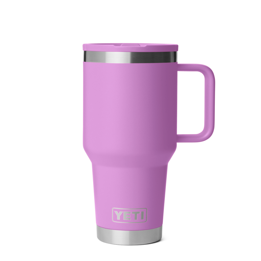 Personalized laser engraved YETI 30oz Rambler Travel Straw Mug in Desert Bloom, custom name gift