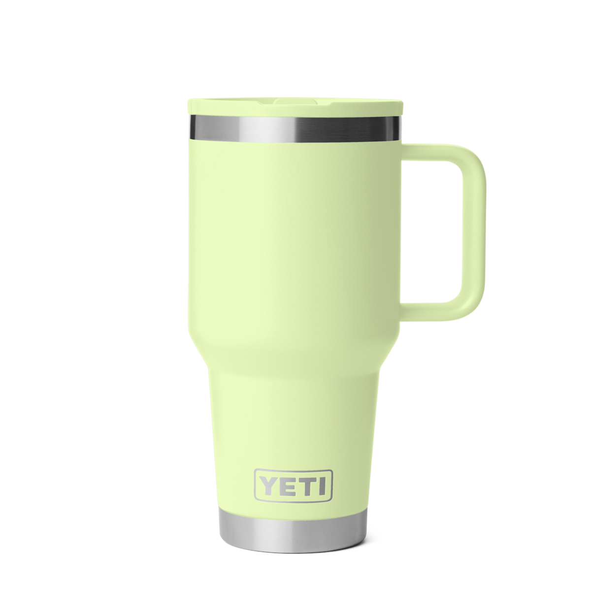 Personalized laser engraved YETI 30oz Rambler Travel Straw Mug in Grasshopper, custom name gift