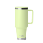 Personalized laser engraved YETI 40oz Rambler Travel Straw Mug in Grasshopper, custom name gift