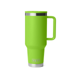 Personalized laser engraved YETI 40oz Rambler Travel Straw Mug in Venom, custom name gift