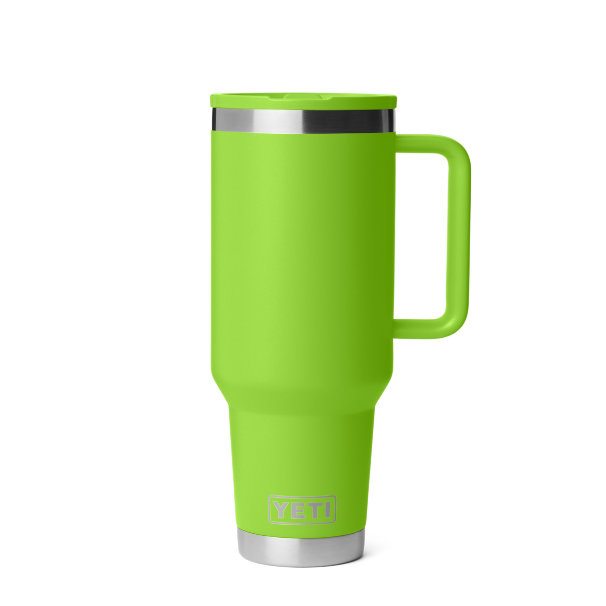 Personalized laser engraved YETI 40oz Rambler Travel Straw Mug in Venom, custom name gift
