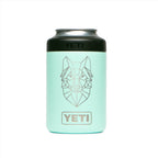 Personalized laser engraved YETI 12oz Colster Can Cooler in Seafoam, custom name gift