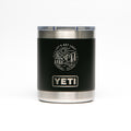 Personalized laser engraved YETI 10oz Rambler Lowball in Black, custom name gift