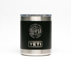 Personalized laser engraved YETI 10oz Rambler Lowball in Black, custom name gift