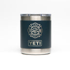 Personalized laser engraved YETI 10oz Rambler Lowball in Navy, custom name gift