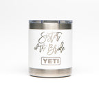 Personalized laser engraved YETI 10oz Rambler Lowball in White, custom name gift
