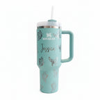 Personalized laser engraved Stanley 30oz and 40oz Quencher H2.0 Tumbler, custom name gift