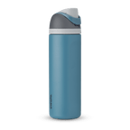 Personalized laser engraved Owala 24oz FreeSip Water Bottle in Blue Oasis, custom name gift