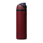 Personalized laser engraved Owala 24oz FreeSip Water Bottle in Burgundy Bay, custom name gift