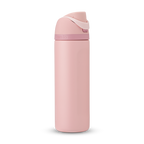 Personalized laser engraved Owala 24oz FreeSip Water Bottle in Rose Quartz, custom name gift