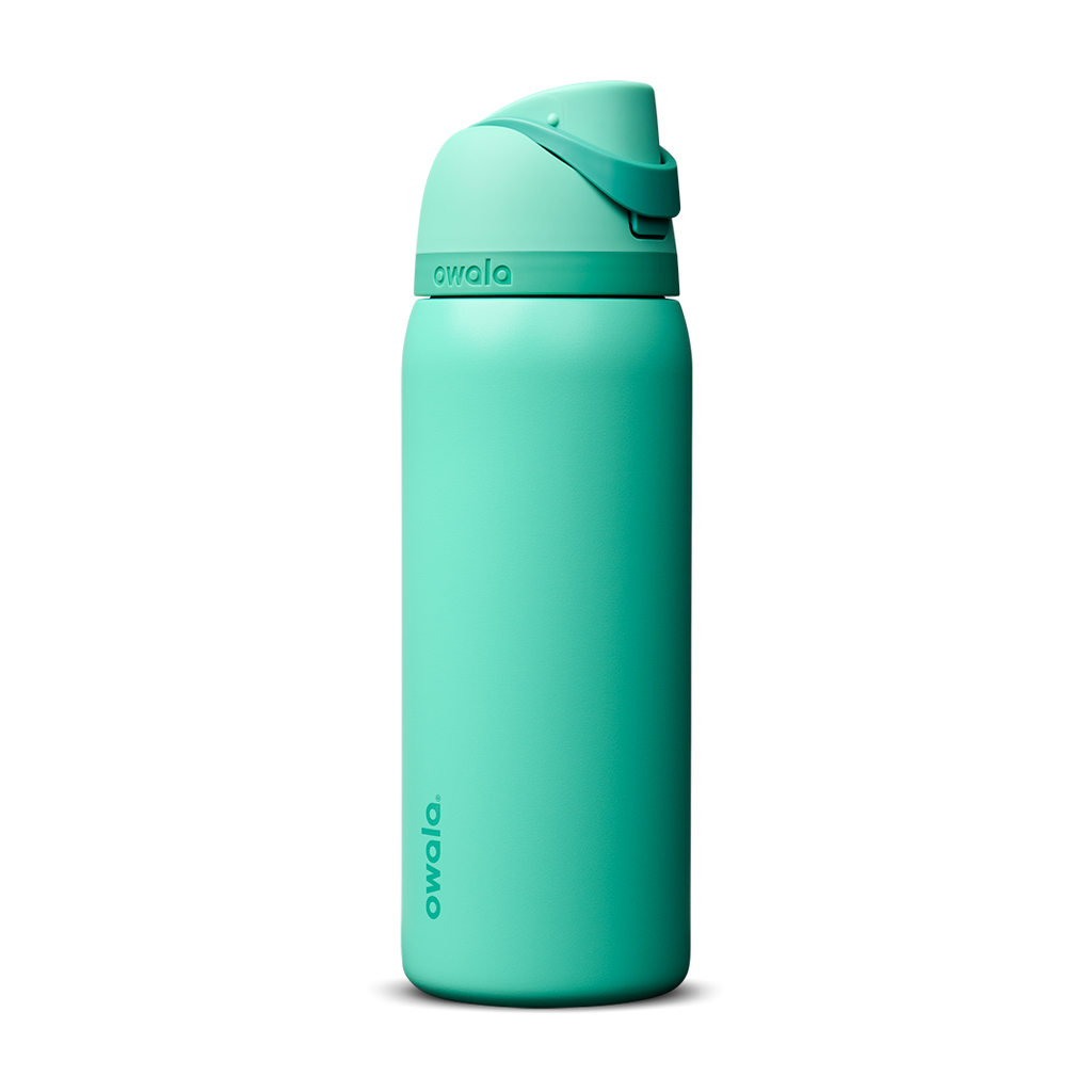 Personalized laser engraved Owala 32oz FreeSip Water Bottle in 90s Kid, custom name gift