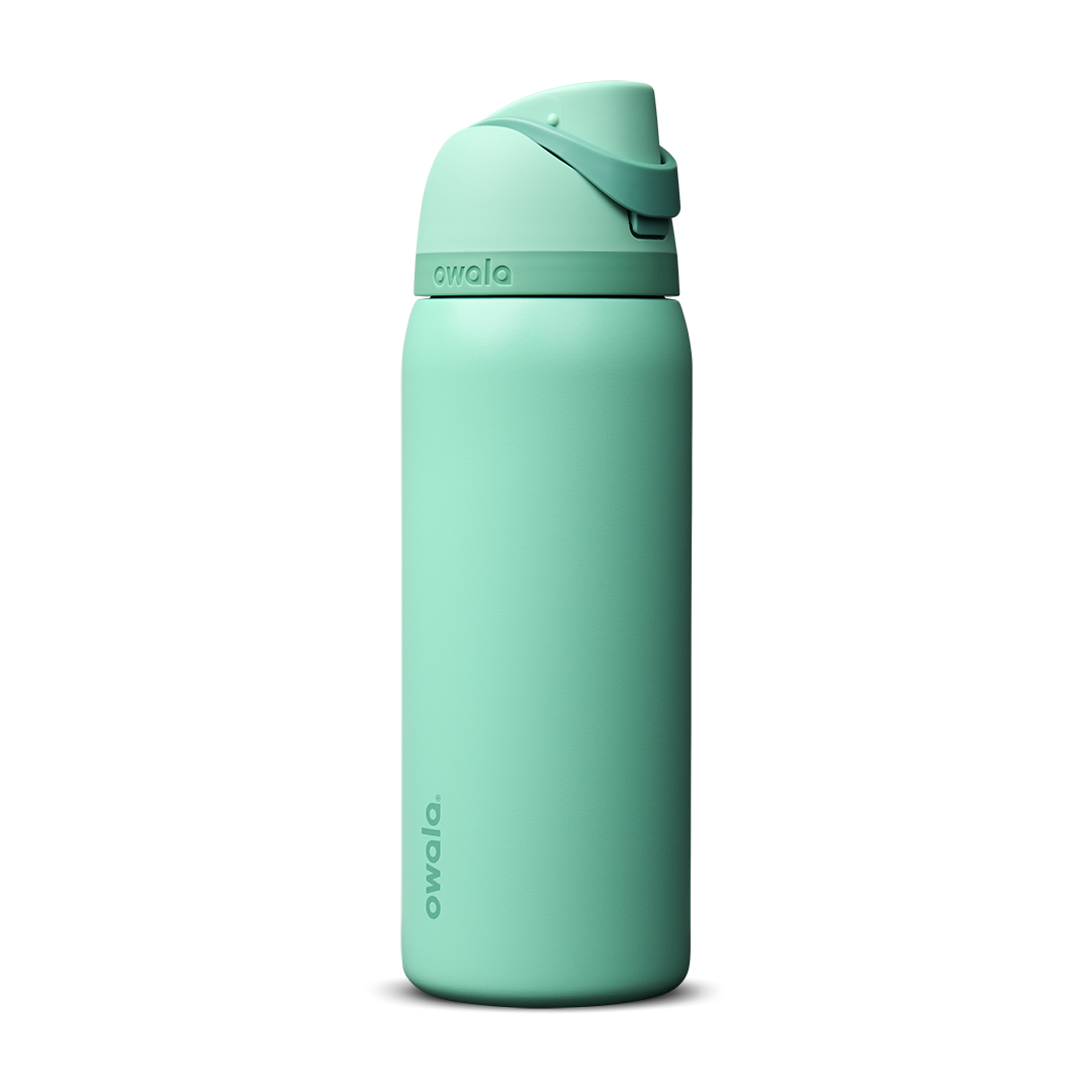 Personalized laser engraved Owala 32oz FreeSip Water Bottle in 90s Kid, custom name gift
