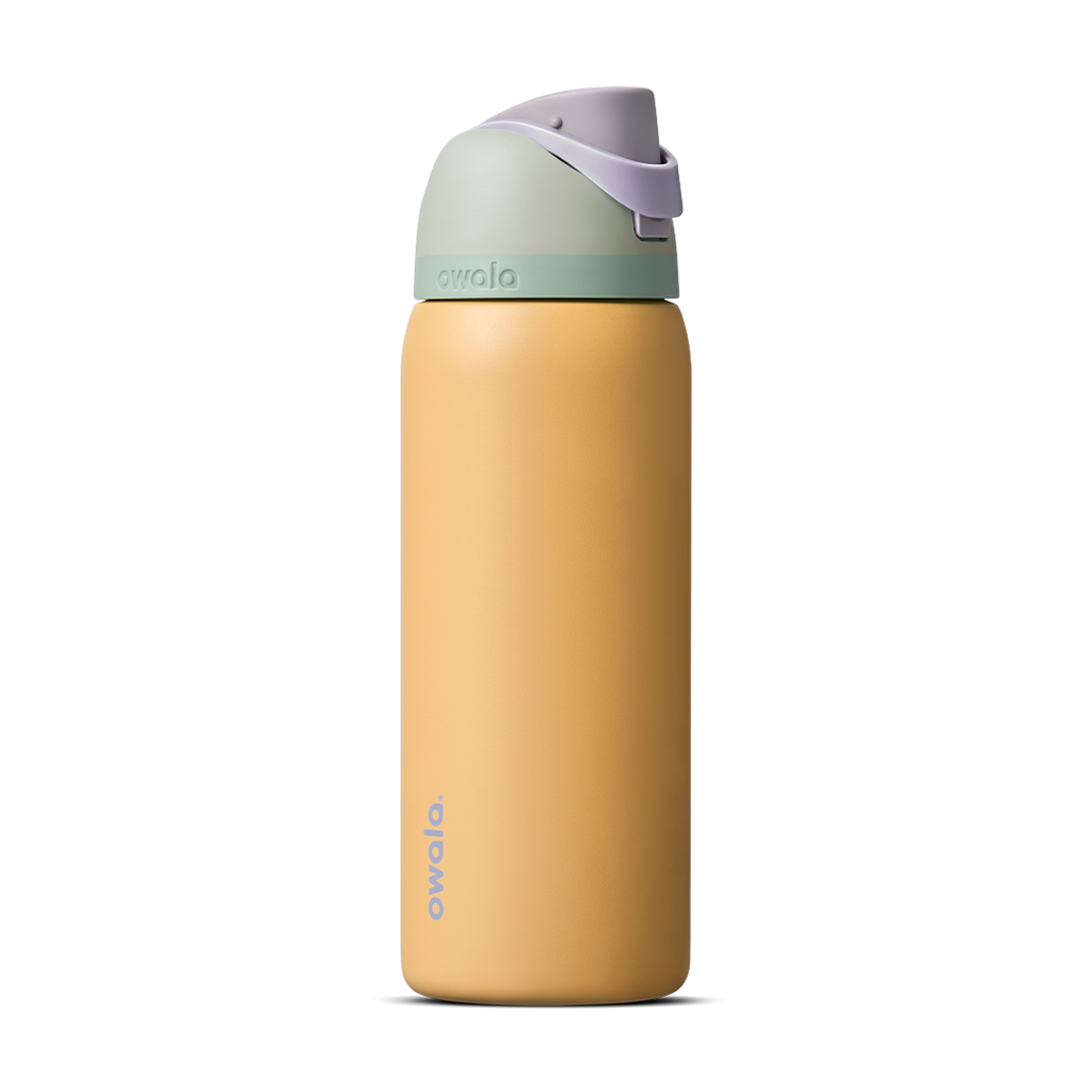 Personalized laser engraved Owala 32oz FreeSip Water Bottle in Beachfront, custom name gift