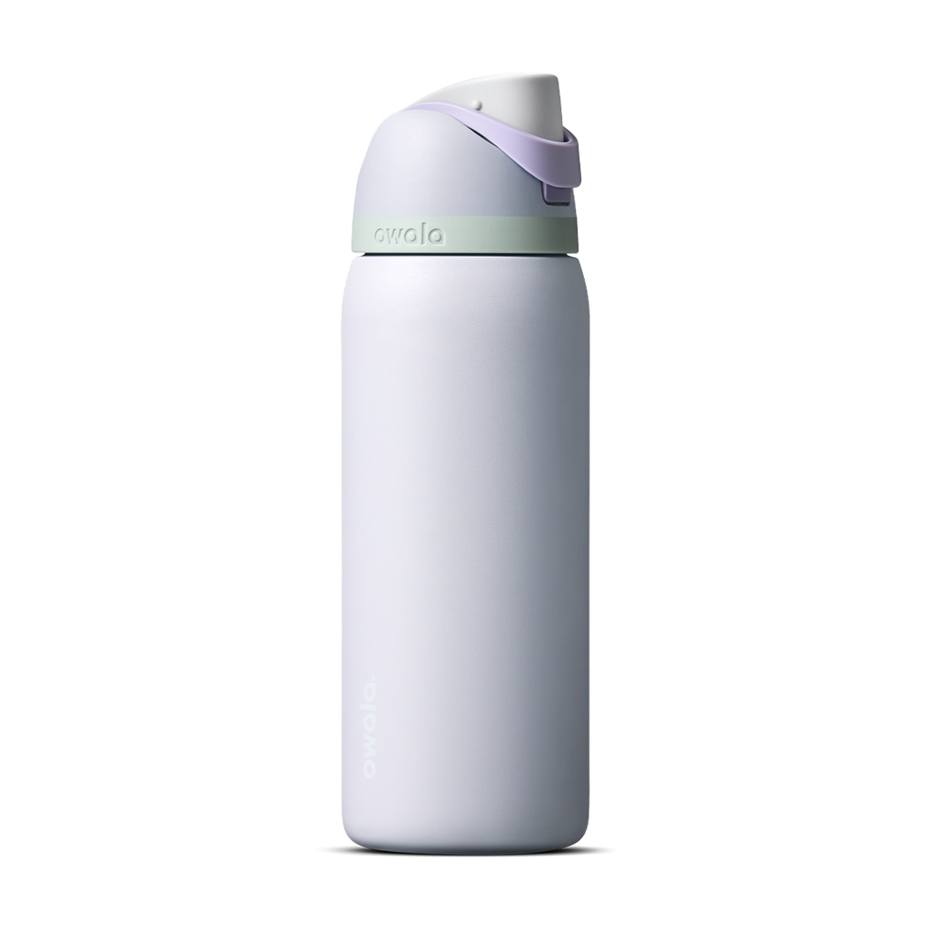 Personalized laser engraved Owala 32oz FreeSip Water Bottle in Open Air, custom name gift