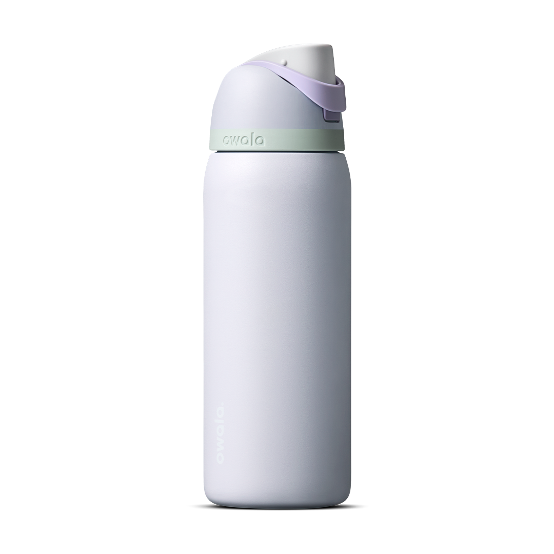 Personalized laser engraved Owala 32oz FreeSip Water Bottle in Open Air, custom name gift