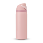 Personalized laser engraved Owala 32oz FreeSip Water Bottle in Rose Quartz, custom name gift
