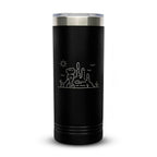 Personalized laser engraved Polar Camel 22oz Skinny Tumbler in Black, custom name gift