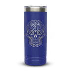 Personalized laser engraved Polar Camel 22oz Skinny Tumbler in Purple, custom name gift